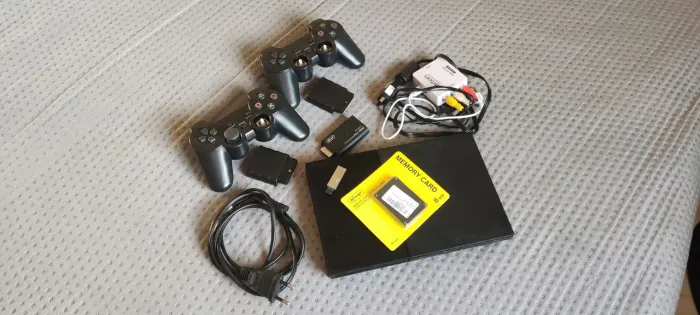 PS2, Controle sem Fio e Jogos .
