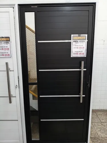 LANÇAMENTO PORTA PIVOTANTE PRETA ELEGANTE 1,00M E 1,20M PROMOÇÃO DISPONÍVEL