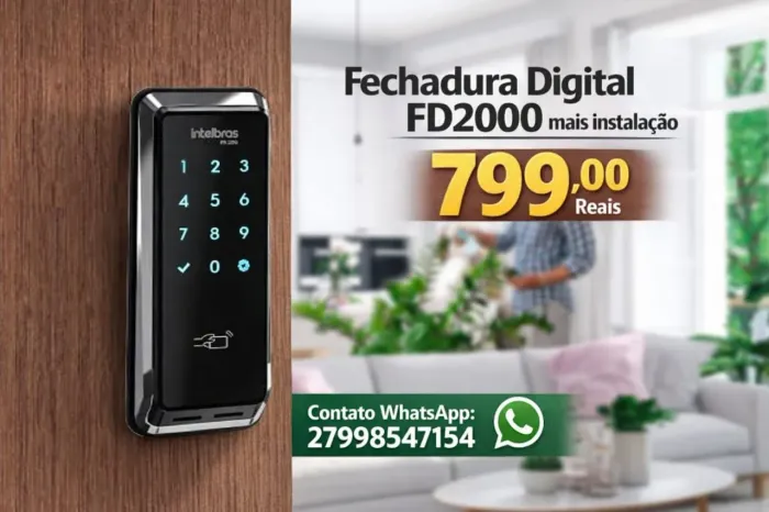 Fechadura digital fd 2000 mais instalação