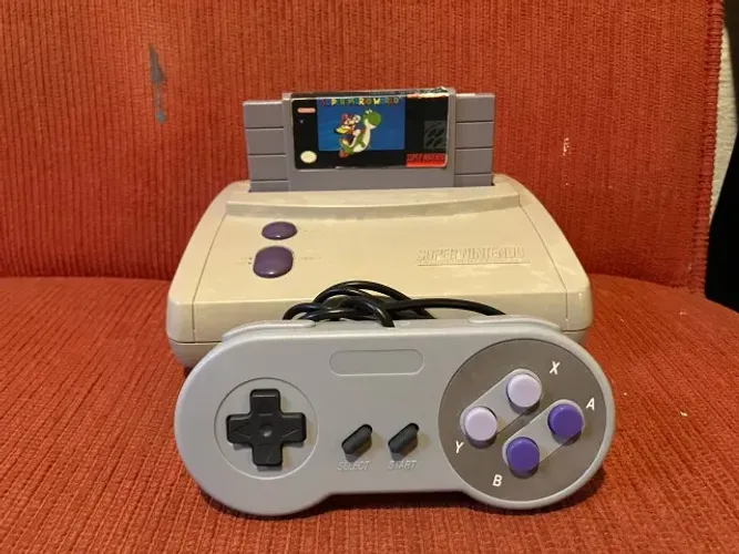 Super Nintendo C/ Super Mario World Original