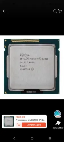 Processador Intel G2030 3.0Ghz socket 1155