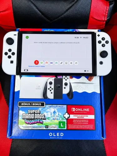Nitendo switch Oled, novo, sem uso, completo. leia a descrição do anúncio.