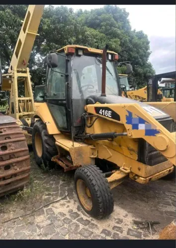 retro escavadeira 416E Caterpillar ano 2014