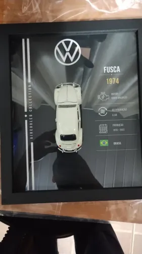 Quadro decorativo Fusca 3D Colecionável