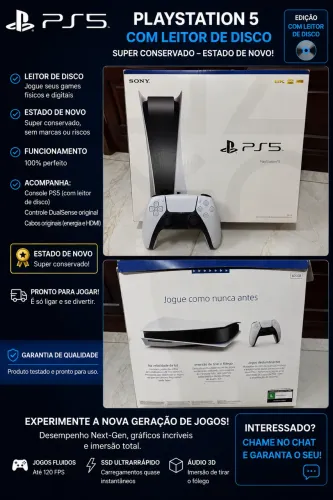 Ps5 com leitor extra