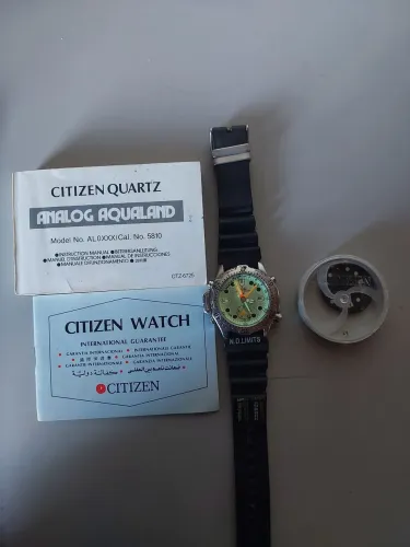 Relogio Citizen Aqualand 5810 Promaster Vintage Completo Com Manual
