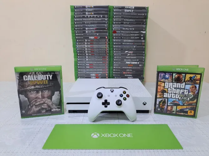 Xbox One S 4K + 200 JOGOS Parcelo em até 18X