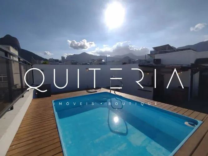 Cobertura à venda no Leblon 4 quartos 2 suítes piscina churrasqueira 2 vagas QUITERIA Imóv