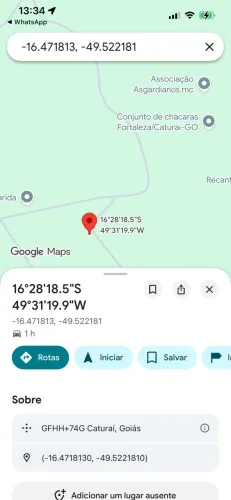Terreno de 1,5 alqueire Em Caturaí Go