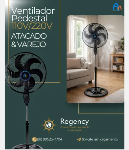 Ventilador Pedestal 75w 220v 1,20cm