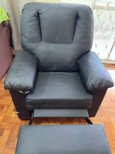 Poltrona do Papai reclinável preta