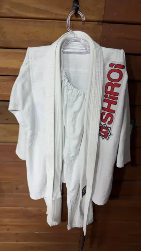 Kimono Infantil Shiroi Jiu-Jitsu Completo + Faixa