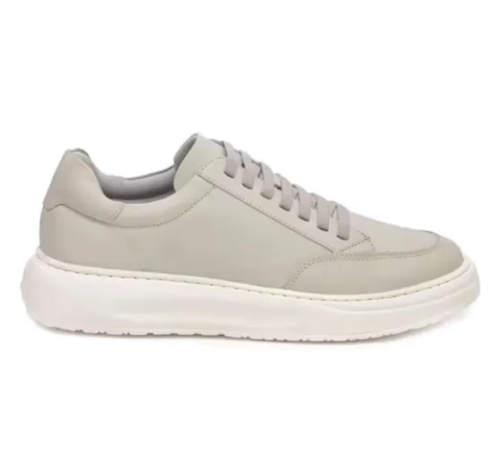 Sapato Ferrara - BOLT OFF WHITE, Couro legítimo. 