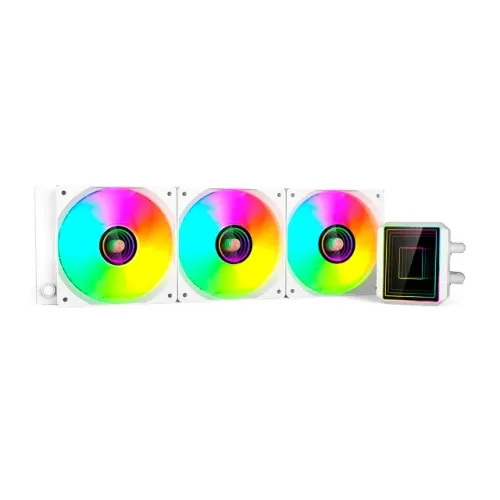 Water Cooler C3Tech White 360mm Led ARGB Intel LGA1851 e AMD AM5 TDP: 310W - WZetta
