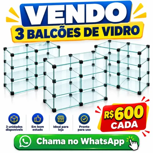Balcões de vidro 