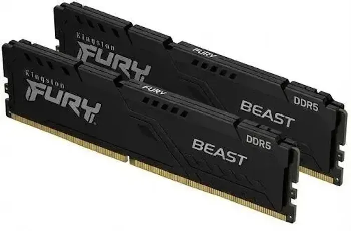 Memória RAM Kingston Fury Beast 16GB (2x8GB) DDR5 6000MHz CL30 - Kit Gamer