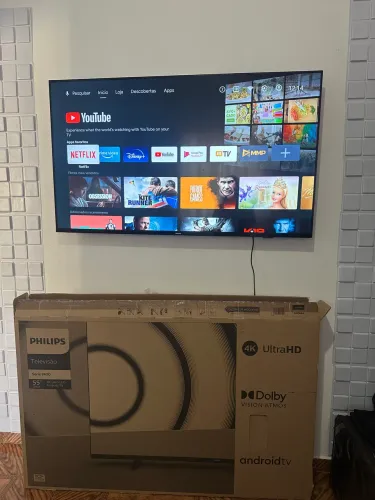 Tv smartv 55 caixa estado de novo 