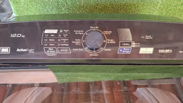 Máquina de lavar 12kg Panasonic funcionando perfeitamente
