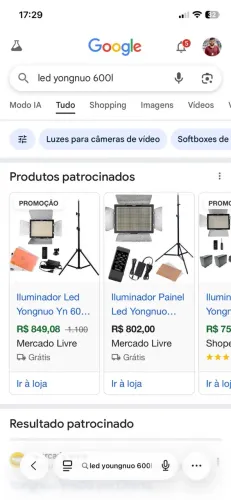 Led Iluminação Youngnuo YN600L + Tripé Fotográfico