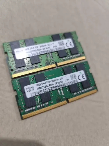 Memória 32GB 2x16gb ddr4 3200mhz Hynix para notebook