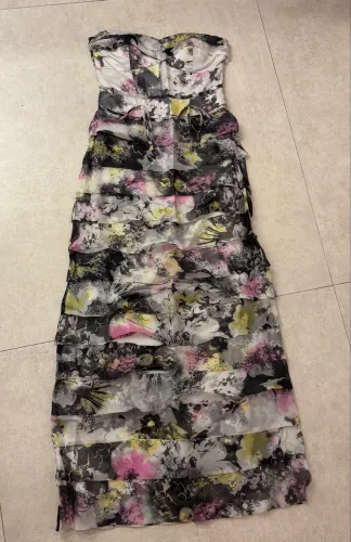 Vestido longo tomara-que-caia