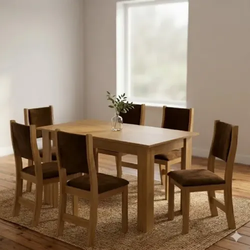 Mesa de Jantar Violeta com Cadeiras Sol Bombom (Pagamento no ato da entrega)