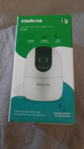 Câmera Intelbras iZY iZC 1004 Wi-Fi 360° Full HD - Nova na Caixa