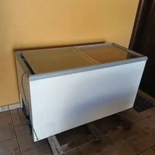 Freezer horizontal porta de correr vidro