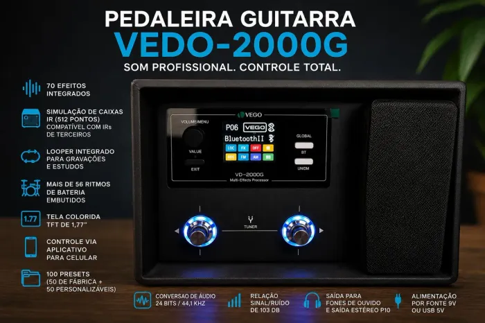Pedaleira Vedo 2000 - Guitarra