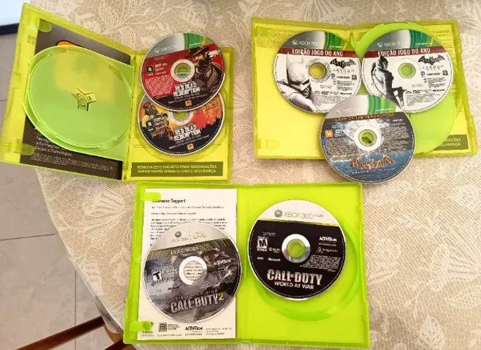 Jogos Xbox 360 - Batman Arkham Duplo, Call of Duty Collection* e Red Dead Redemption