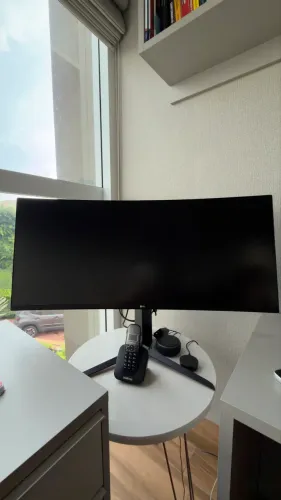 Monitor gamer curvo LG 34, UltraWide, Som integrado