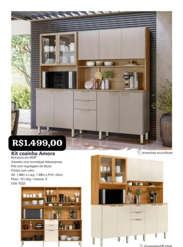 Armário de cozinha Amora