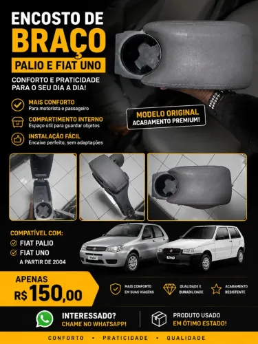 Encosto de braço Fiat Palio/Uno