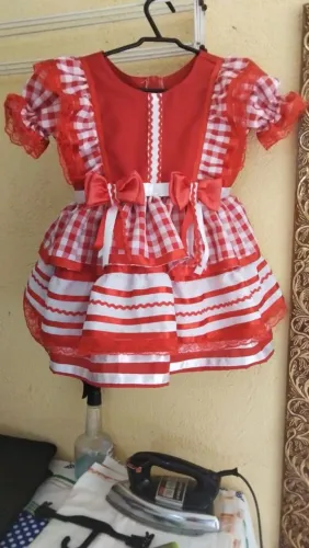 Vestido quadrilha 3 anos