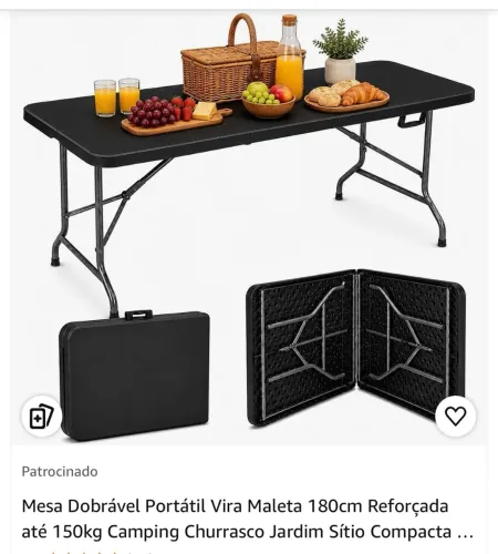 Mesa dobrável 