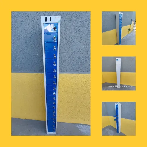 Armário de aço 20 portas para celular
