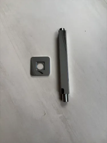 Cano cromado para chuveiro de teto 20 cm por 1/2