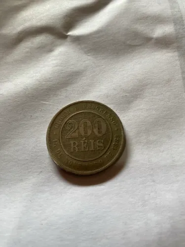 Moeda de 200 Reis 1889