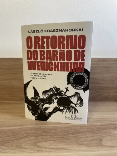 Livro "O retorno do barão de Wenckheim", de László Krasznahorkai (autor ganhador do Nobel