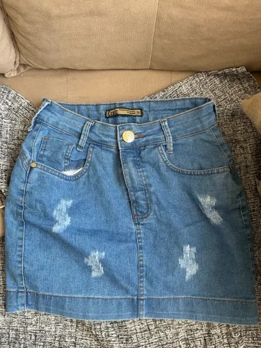 Mini saia jeans