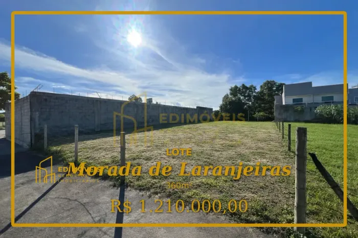 Lote Plano em Morada de Laranjeiras Ideal para Seu Negócio!