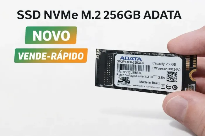 SSD NVMe M.2 256GB ADATA - Notebook 