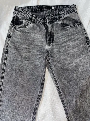 Calça Reta cinza