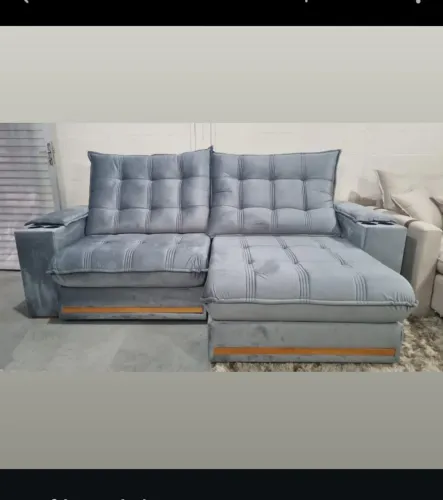Top SOFÁ LUXO pilow 30 todo no veludo 2.10 m só R$ 2.800 e vc só paga na entrega.