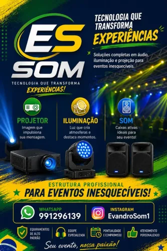 Projetor e Som