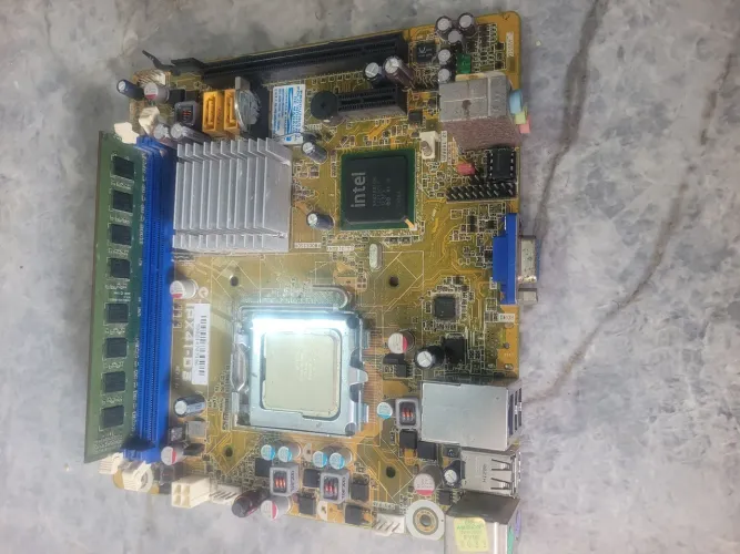 Kit placa mãe 775 