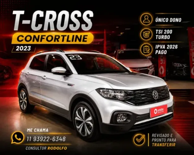 Volkswagen T-Cross Comfortline 1.0 TSI Flex 5P Aut. 2023