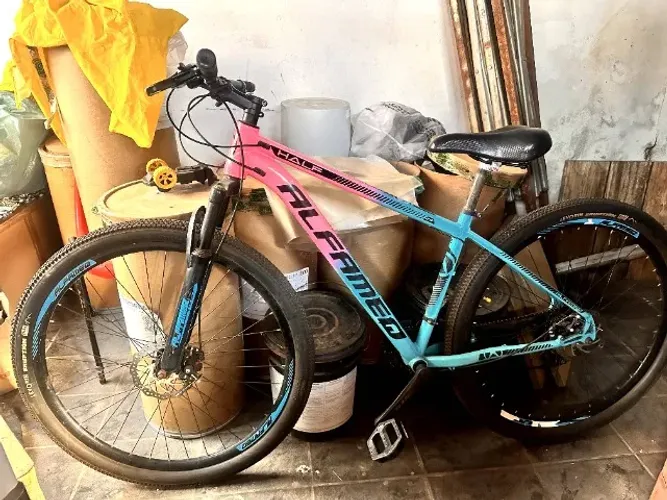 Bicicleta Alfameq Aro 29 com Suspensão e Freio a Disco