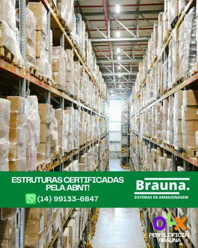 Escada Móvel Brauna - Segurança para Picking Alto