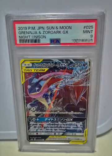 Card Pokémon Greninja & Zoroark 2019 PSA 9